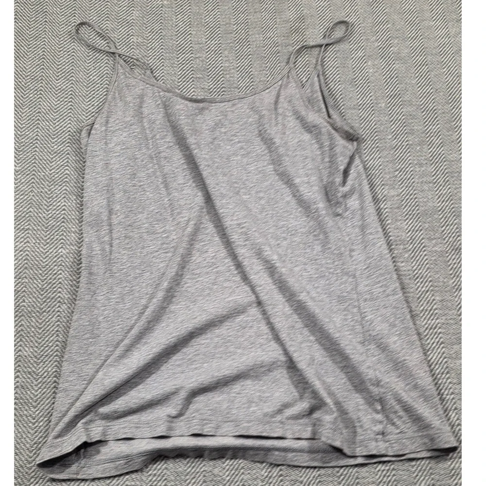 Gap Womens Heather Grey Spaghetti Strap Camisole Scoop Neck Tank Top Size M